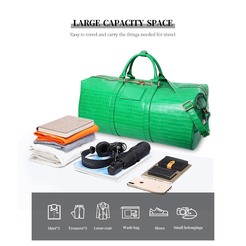 Sinco custom luxury vintage crocodile leather traveling bags