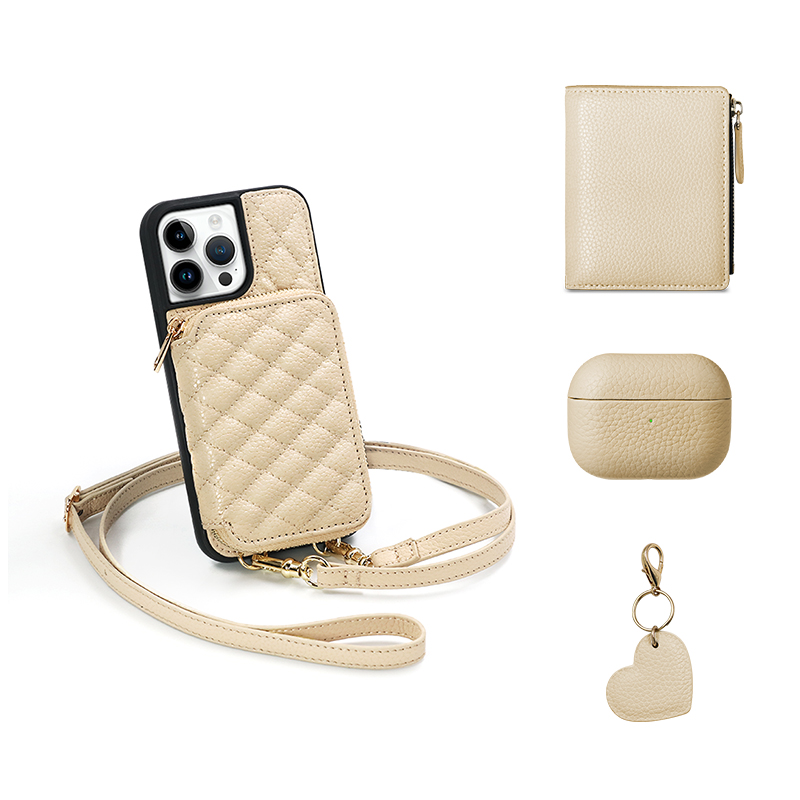 Sinco customized leather phone bag crossbody for iphone 14 pro