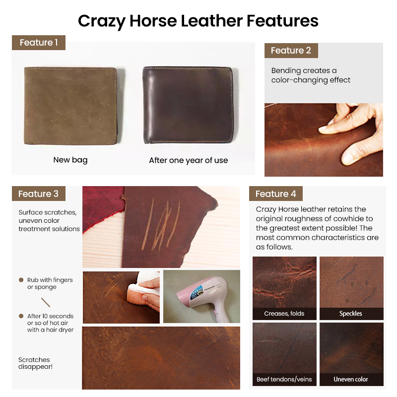 Crazy Horse Leather Features