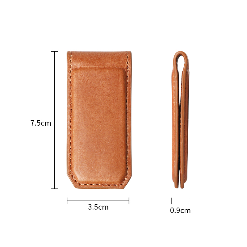 Sinco genuine leather money clip for men