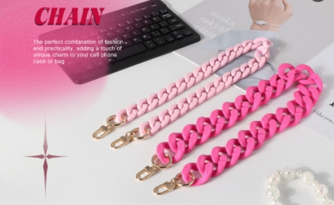 Sinco mid size chain matte pink style