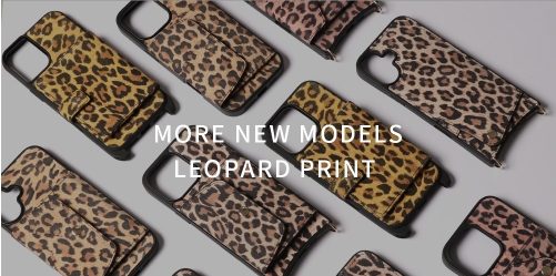 Sinco leopard print sheepskin lanyard iPhone 16 phone case