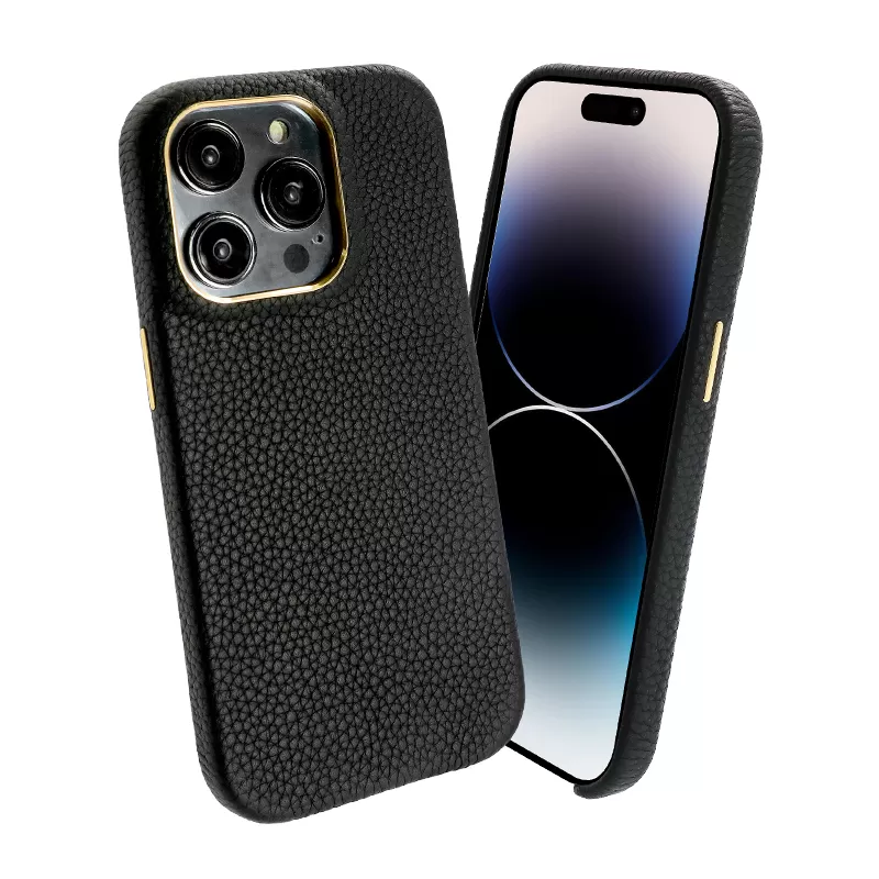 Sinco pebble leather phone case for MagSafe