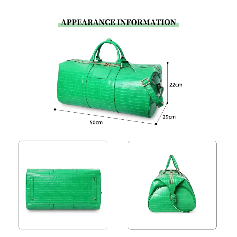 Sinco custom luxury vintage crocodile leather traveling bags