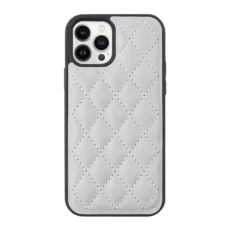 Sinco factory vegan leather puffer phone case