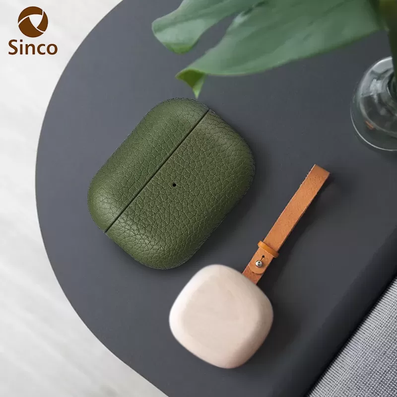 Sinco pebble leather case for airpod