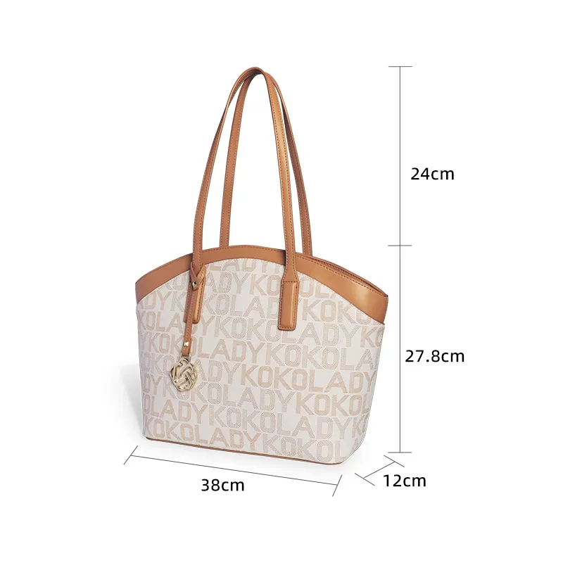 Sinco printed leather tote bag