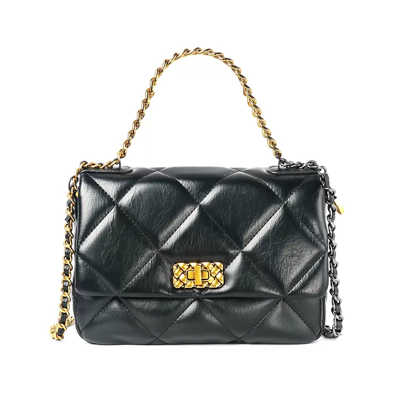 Sinco black leather shoulder bag