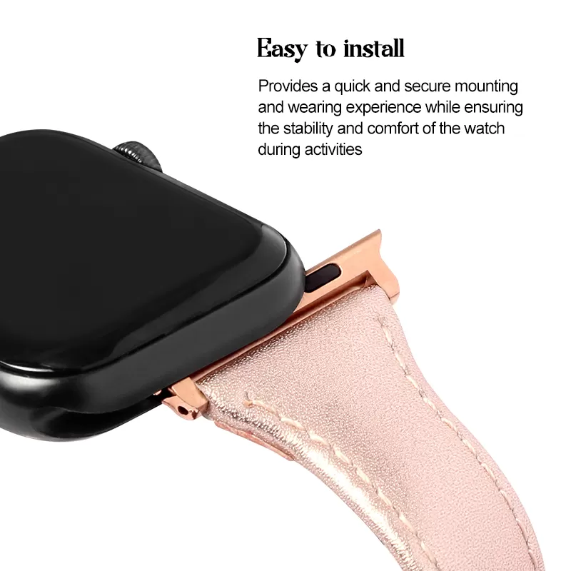 Sinco leather apple watch band for women