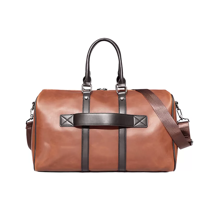 Sinco pu leather luggage travel Fitness bag for men