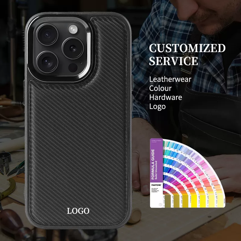 Sinco carbon fiber patterned iPhone 16 case